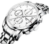 50pcs/lot DHL Free Shipping NIBOSI 2353 Top Luxury Brand Watch Men Quartz Waterproof Army Military Men Watch Relogio Masculino