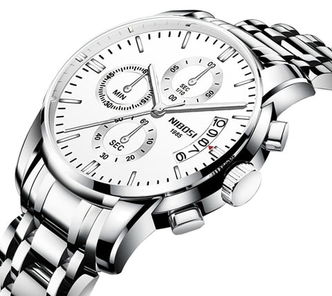 50pcs/lot DHL Free Shipping NIBOSI 2353 Top Luxury Brand Watch Men Quartz Waterproof Army Military Men Watch Relogio Masculino