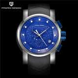 Mens Watches Top Luxury Brand PAGANI DESIGN Sport Military Quatz Watch Silicone Strap Chronograph Waterproof Men's Wrist watch