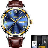 LIGE Watch Men Fashion Sports Quartz Full Steel Gold Business Men‘s Watches Top Brand Luxury Waterproof Watch Relogio Masculino