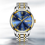 LIGE Watch Men Fashion Sports Quartz Full Steel Gold Business Men‘s Watches Top Brand Luxury Waterproof Watch Relogio Masculino