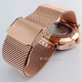 42mm Brown Navy Sea Automatic men watches schwarz Zifferblatt Saphirglas sapphire glass De luxe En Acier Plein Noir Power Reserv