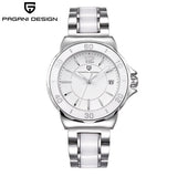 Pagani Brand Ladies Dress Quartz Watches Relogio Feminino Diamond Gorgeous Analog Display Ceramic Black Wristwatch For Women