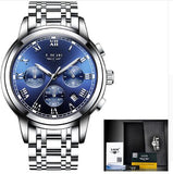 New Watches Men Luxury Brand LIGE Chronograph Men Sports Watches Waterproof Full Steel Quartz Men's Watch Relogio Masculino 2017