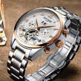 2018 Men's Watches De Luxe Top Brand KINYUED Sapphire Mechanical Fashion Casual Sport Watch Wristwatch Men's Relogio Wrist Watch