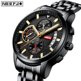 NIBOSI Relogio Masculino Top Brand Luxury Mens Watches Reloje Watch Men Fashion Sport Quartz Watch Waterproof Business Men Watch