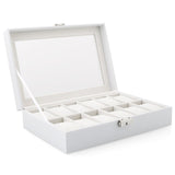 High Carbon Fiber 5  6 10 12 Grid Watch Box Watch Display Storage Box Bracelet Watch Display Slots Case holder Storage Container
