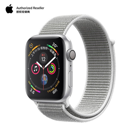 Apple Watch Series 4 Silver/Gold/Space Gray Aluminum Case with Seashell/Pink sand/black Sport Loop,Sports smart heart rate phone