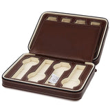 Portable PU Leather 2/4/8 Slot Watch Box Display Case Storage Watch Organizer Holder Zipper Exquisite and Durable To Lover D35