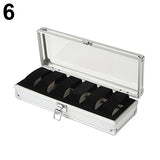 6/12 Grid Slots Jewelry Wrist Watches Holder Display Storage Box Aluminium Case