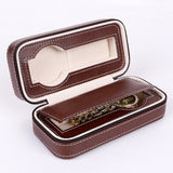 Luxury 2-8 Grids Leather Watch Box Portable travelling Watch bag Storage Watches Display Box Case Jewelry Watch Collector Case