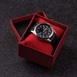 New Arrival Red Watch Box Cardboard Present Gift Box Rectangle High-Grade Quartz Watches Packing Box Jewelry Box Christmas Gift