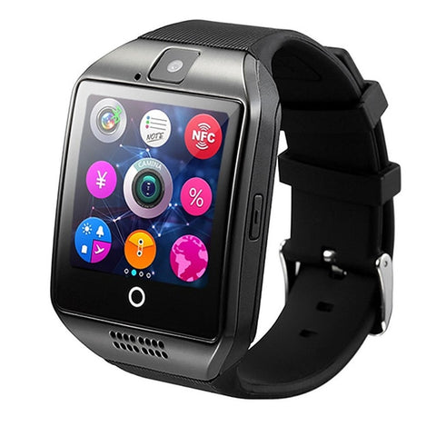 NFC Bluetooth Smart Watch Q18 With Camera facebook Sync SMS MP3 Smartwatch Support Sim TF For IOS Android Phone pk gt08 dz09