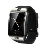 NFC Bluetooth Smart Watch Q18 With Camera facebook Sync SMS MP3 Smartwatch Support Sim TF For IOS Android Phone pk gt08 dz09