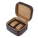 LELADY Luxury Watch Box 2 Grids High Quality PU Leather Watch Stand Case Bracelet Holder Boxes Stoagre Box for Clock Watches